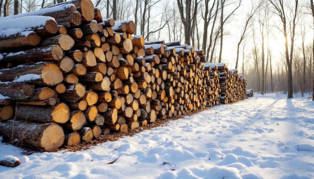 Hout drogen in de winter? De Canadese methode: simpel, effectief en ideaal voor zacht hout