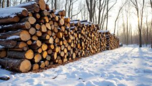 Hout drogen in de winter? De Canadese methode: simpel, effectief en ideaal voor zacht hout