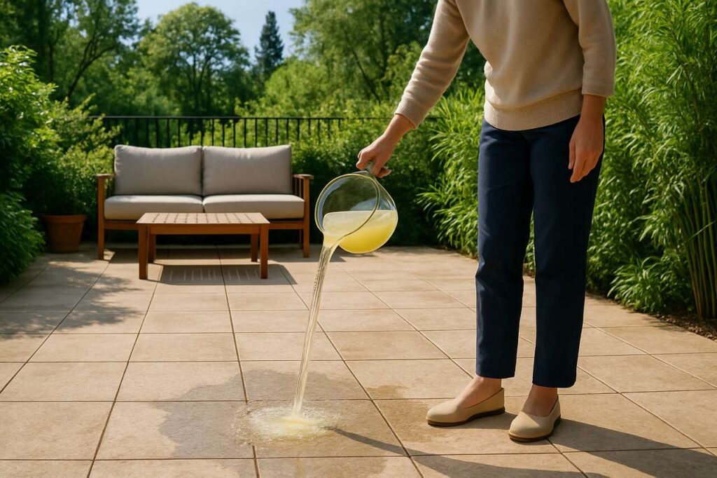 Anti-verspillingstip: bewaar je pastawater voor een smetteloos terras zonder schrobben